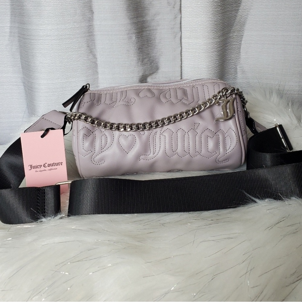 Juicy Coutour Grey Gull Quilted Purse